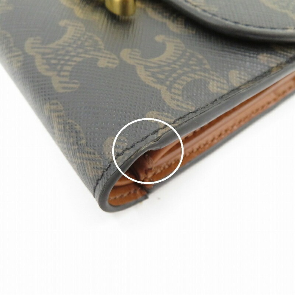 Celine Wallet Triomphe Flap Trifold Brown - Picture 7 of 15
